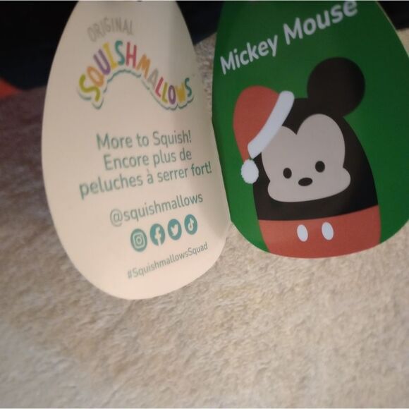 🆕🐭SQUISHMALLOWS Holiday Mickey Mouse 8” - Picture 9 of 10